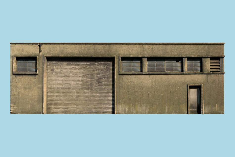 Old Industrial Building 3d model